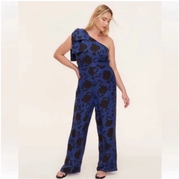 Kate Spade X Target Pants - Kate Spade X Target Floral Single Shoulder Wide Leg Pant Jumpsuit NWT Sz 17